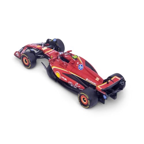 Bburago F1 Formula 1 FERRARI SF-24 (2024), SAINZ, 1:43 Scale, Incredibly Detailed Die-Cast Replica Collectible Race Car Model - Image 2