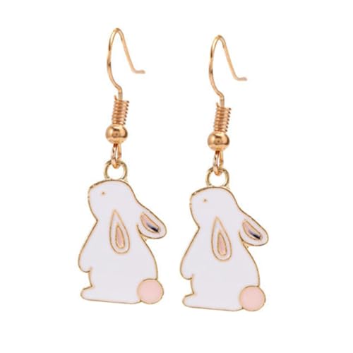 GALPADA Joyas De Oreja De Conejo Diseño Animado Ideal Para Para Mujeres y Niñas