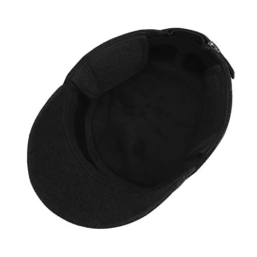 Men Teen Boys Woolen Earflap Hat Baseball Cap Winter Fall Thermal Windproof Outdoor Running Camping Ski Hunting Trapper Hat Trucker Hat With Earmuffs Black #TOP4