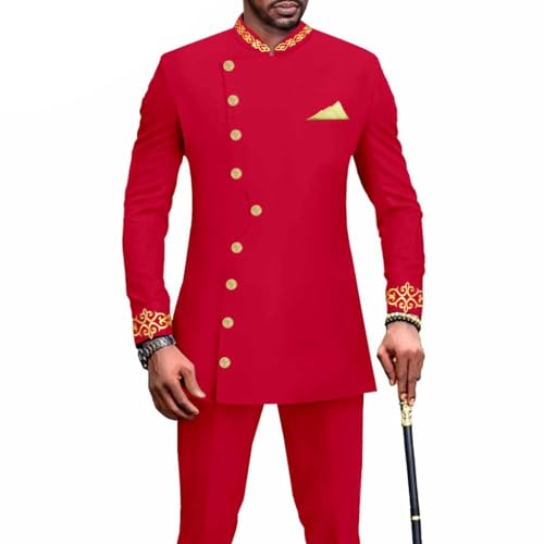 Costume africain homme Dashiki coupe ajustée résolvant le choix de tenue pour fêtes traditionnelles