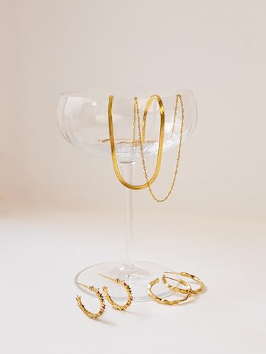 Collar Mini Twist en Acero Baño de Oro 18Kt