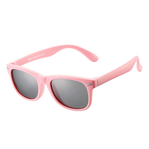 Image of AZORB Kids Polarized Sunglasses TPEE Rubber Flexible Frame for Boys Girls Age 3-10, 100% UV Protection