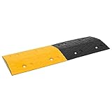 vidaxl dossi 5 pz giallo e nero 97x32,5x4 cm in gomma, dissuasore di velocità, rallentatore, dosso in gomma, dosso artificiale, dosso stradale