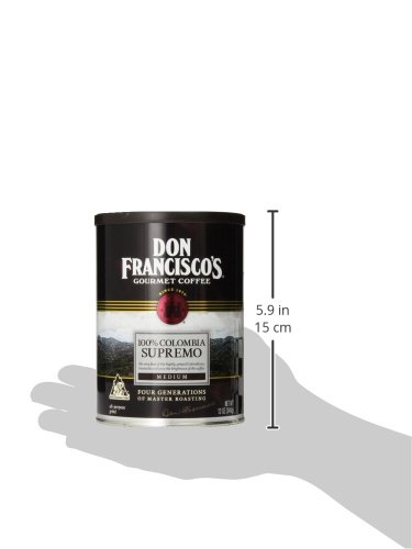 Don Francisco's Colombia Supremo Medium Roast Ground Coffee, 12 Oz Can #TOP6