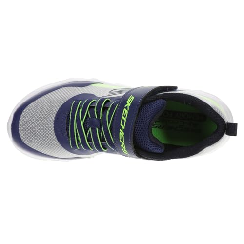 Skechers Bambino Glide-Step Drift - Zorzox Sneaker In Blu Navy Blue/Lime, Taglia 33, Lavabile In Lavatrice - 3