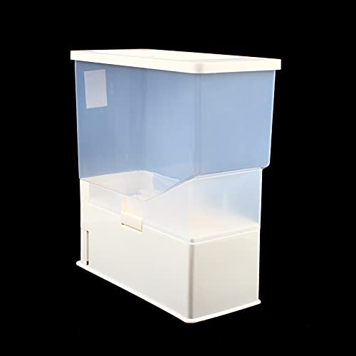 33 Lbs Rice Dispenser, Large Sealed Integrated Grain Container Storage, Measurable Dispenser Rice Bucket, Airtight Plastic Rice Holder, Food Dispenser Kitchen Organization For Rice, Beans, Grains (Beige) #TOP7