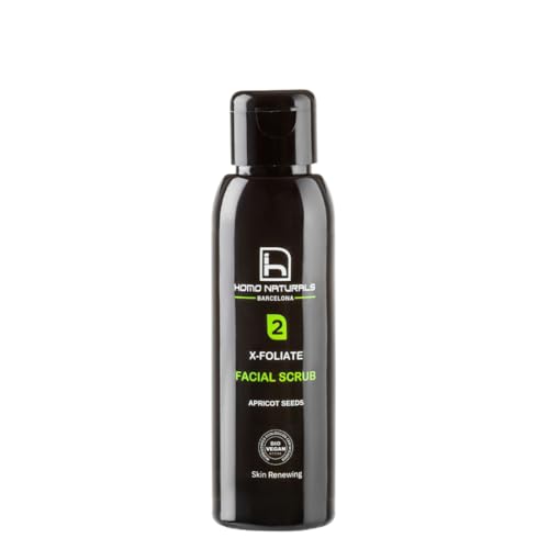 Homo Naturals Exfoliante Facial Hombre - Gel Peeling Facial Hombre - Exfoliante Natural - Ayuda a Regenerar tu Piel - 100 ml