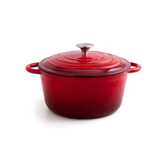Bidasoa FIERRO - Cocotte Hierro Fundido Rojo 24Cm - 3,7L (7664008)