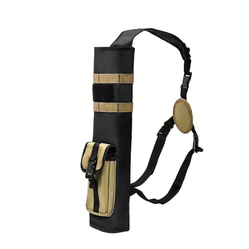 Bolsa trasera para carcaj de tiro con arco compacta con bolsillos 2