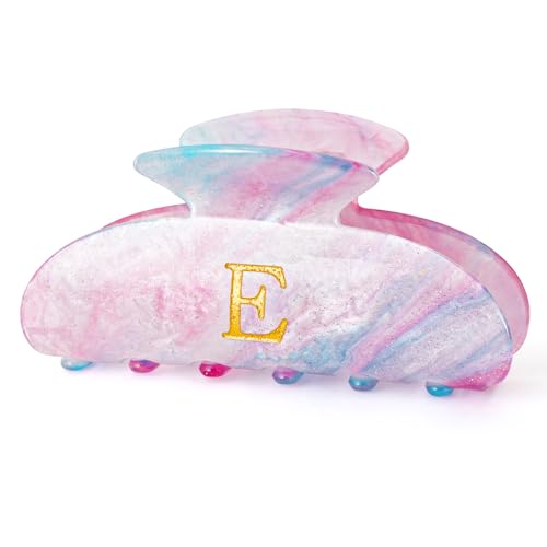 Image of Personalized Hair Clips Hair Claws for Women - Elegant Hair Accessories for Women - Monogram Hair Claw Birthday Gifts for Her Bridesmaid Friend Sister Teacher Wife Grandma - Lavender,E