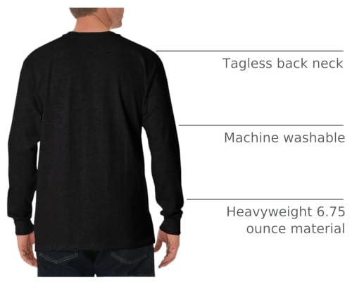 Image of Dickies Men's Big and Tall Long Sleeve Heavyweight Crew Neck