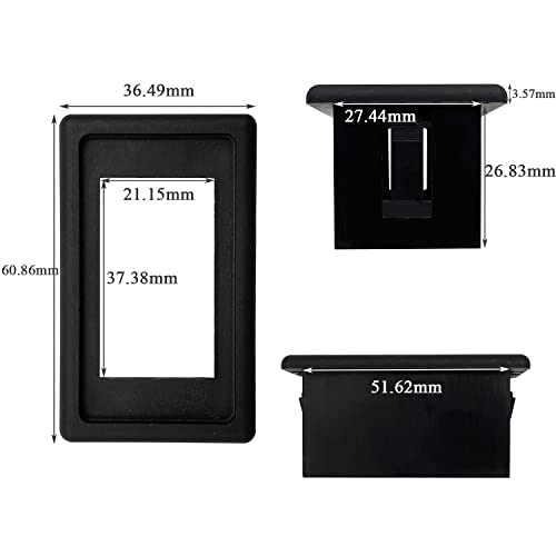 Image of 2 Gang Rocker Switch Panel Plastic Housing Holder Kit for ARB Carling Style 4X4 Automotive Boat Marine Yacht Caravan Camper Dash