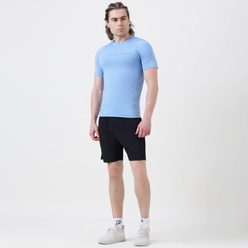 Image of MuscleBlaze Half Sleeve Air Tech Compression MuscleTee for Men