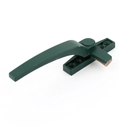 Image of Aexit Green Aluminum Padlocks & Hasps Alloy 7 Shaped Left Hand Casement Window Locking Combination Padlocks Lock Handle