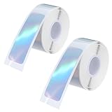 Nogeqi 2 Rollen Etiketten für Phomemo D30 D32 D35 Q30 Q30S Q31, 12 x 40 mm, Thermo Etiketten Selbstklebend Adaptiertes Etikettendruckpapier für Haus Büro Schule, 160 Bänder/Rollen