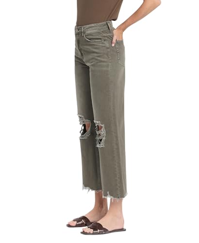 VERVET 90'S Vintage Super High Rise Crop Flare Jeans V2736BE4