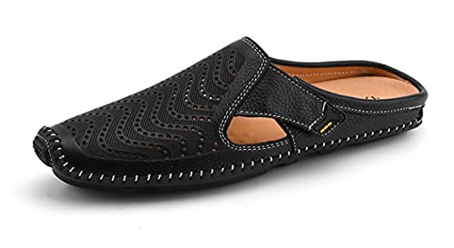 VJ(JP) ルームシューズ サンダル スリッポン クラシック モカシン シューズ カジュアルドライビングシューズ ローファーシューズ KS8503A-hei-26.5cm/43