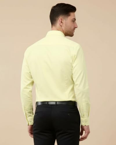 Image of SaintX Men's Formal Shirt with Pocket | Oxford Weave Cotton Rich Premium Fabric | Smart Fit | Full Sleeve | Everyday Summer Essential | Available in Plus Sizes
