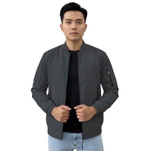 Image of NINQ Winter Jacket - Windproof Poca Cloth with Fur, Zipped mandarin Collar, 2 Front Pockets & Side Arm Pocket, Casual & Sportswear jackets for men