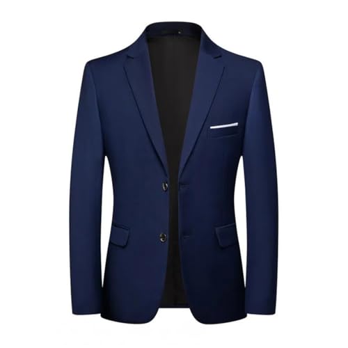 Men's Four-Season Slim-Fit Solid Color Suit Jacket Business Single-Breasted Blazer2
