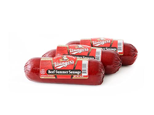 Usinger's All Beef Summer Sausage, 10oz, Pack of 3