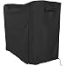 Sunnydaze Firewood Log Rack Cover, Outdoor Waterproof Heavy Duty Wood Cover, Black, 5 Foot