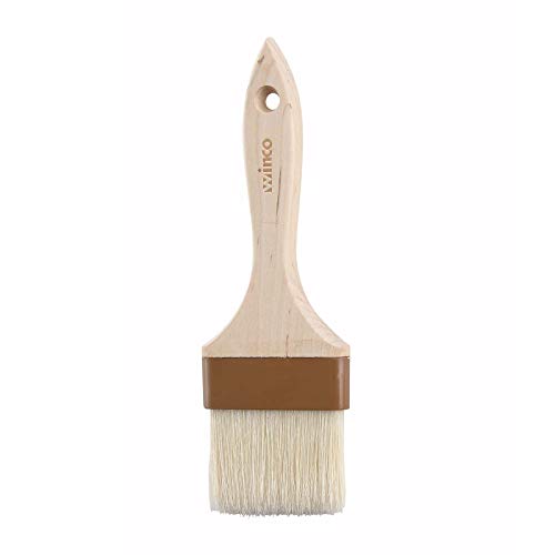 Listado de Brocha de cocina los más solicitados. 40 Winco - Cepillo plano para repostería y untar (7,6 cm), color beige