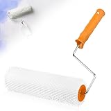 Stachelwalze Ausgleichsmasse, 23 cm Entlüftungswalze Stachellänge 14 mm Entlüftungsroller Kunststoff Nagelwalze Handstachelwalze Nagelrolle zur Entlüftung von Bodenbeschichtungen