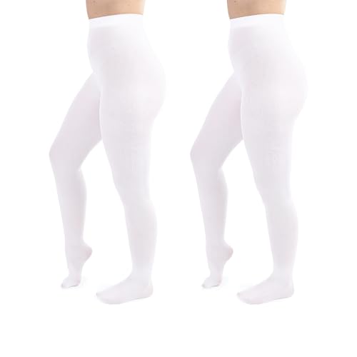 Image of Silky Toes Women's 60D Soft Opaque Tights 1-2 Pairs -Black White And Colored Stockings for Women