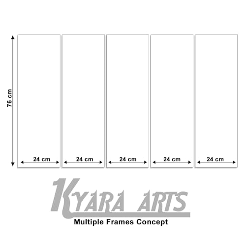 Image of KYARA ARTS Radha Krishna Wall Painting with Frame for Living Room, Bedroom, Office, Hotels, Drawing Room Wooden Framed Digital Painting (50 inch x 30 inch)