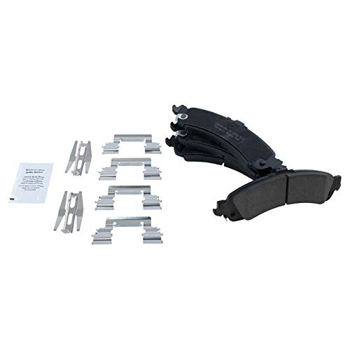 Image of TRQ Rear Brake Pad and Rotor Set Ceramic Coated Rotors Compatible with 2000-2001 Chevrolet Suburban 1500 GMC Yukon XL 1500 2003 Sierra 1500