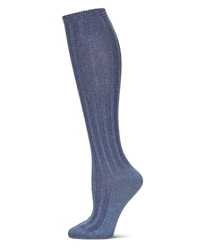 Image of MeMoi Women's Track Flow Striped Knee-High Socks