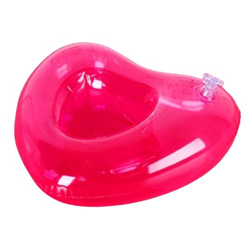 Floating Cup Holder Heart - Pool Drink Float Table, Lightweight Beverage Support, Spa Hot Tub Accessory, Water Party Gear | Back
