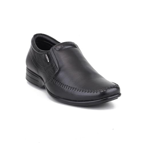 Red Chief Low Ankle Formal Slip On Shoes for Men | Black UK09