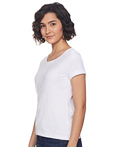 Image of Easybuy Women's Regular T-Shirt (AU21MN02LS White S
