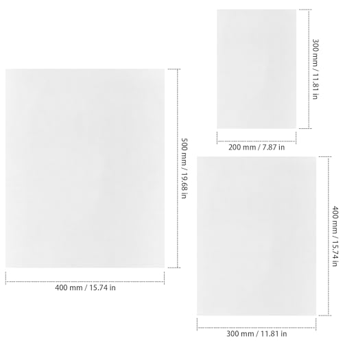 Image of 3 Rolls 3 Sizes Plastic Produce Bags, Clear Plastic Produce Bag Roll for Bread, Fruits, Vegetable, Kitchen, 970 Count Total