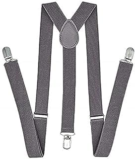 bow tie house Y-Back style Suspender Belts for boys, kids,men and women (dark grey)-picture-29