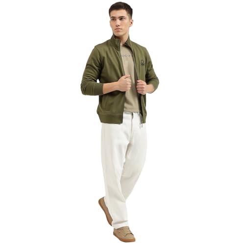 Image of United Colors of Benetton Men's Cotton Hooded Sweatshirt