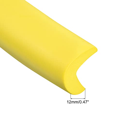 Image of uxcell Corner Guards Edge Protectors 6.56ft(2M), Foam Safety Bumper L Shape for Furniture Corner Table Edge Guard, Yellow