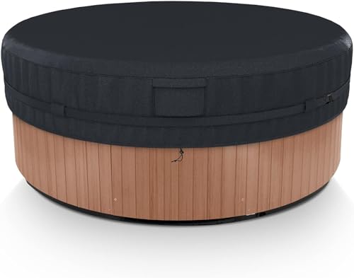 Cobertor Redondo para Jacuzzi 80''x14'' Negro miniatura 1