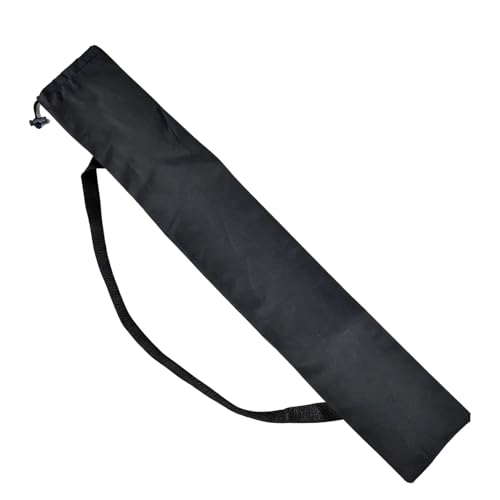 Funda para sombrilla de Playa con asa, Funda Sombrilla Exterior Impermeable para Playa, Bolsa de Trípode, Bolsa de Transporte para Trípode con Cordón Tote Stuff Saco (22 * 125cm, Negro）