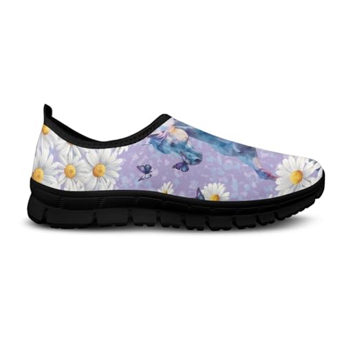 JoyLamoria House Animals Pattern Shoes for Women Loafer with Arch Support Walking Travel4