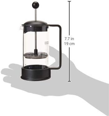 Bodum 1543-01 BRAZIL zaparzacz do kawy (French Press, stały filtr ze stali nierdzewnej, 0,35 litra), czarny