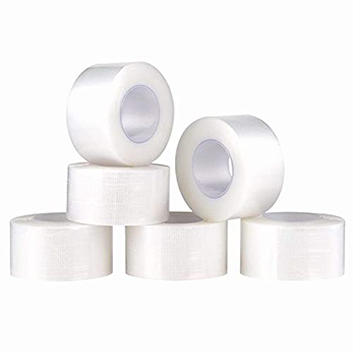 Price comparison product image Whaline 6 Rolls Micropore Adhesive Tape,  Clear Medical Tape Breathable Eyelash Extension Tape,  1 Inch Wide