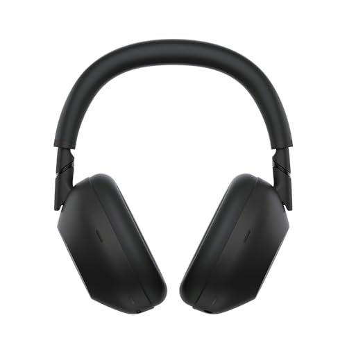 Image of Sony WH-1000XM6 /B Best Wireless Noise Canceling Headphones Black Bundle with Deco Gear Wood Headphone Display Stand Secure Tabletop Holder /Gaming Headset Hanger