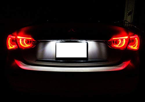 RZG 2x LED Targa Auto Bianca Canbus Per Juke F15, Navara D23, Note, X-Trail T31, Q50, Qashqai J10