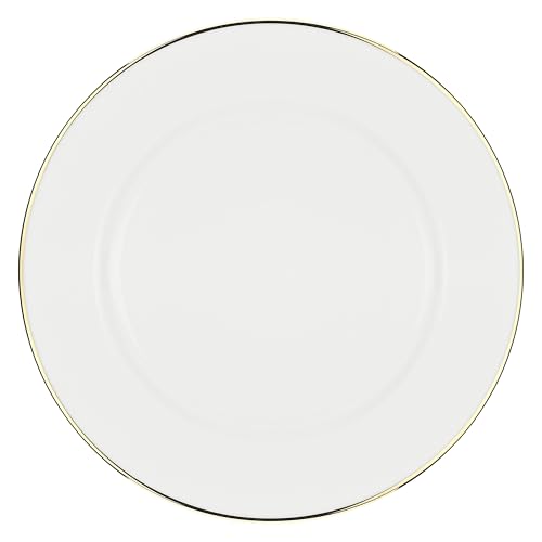 LA PORCELLANA BIANCA - Plato llano Falda de porcelana, diámetro 31 cm, colección Majestà