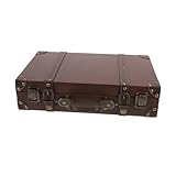 Robuste et fiable : conçu pour être robuste et fiable, il garantit que vos effets personnels sont en sécurité pendant le voyage, accessoire de valise vintage, coffre vintage