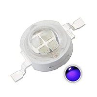 10pcs 1W 3W 5W High Power LED Chip Lamp Bulbs SMD COB Diodes Warm Cold White Red Green Blue Yellow 440 660nm Grow Light Beads-Blue 460nm_5W 10pcs
