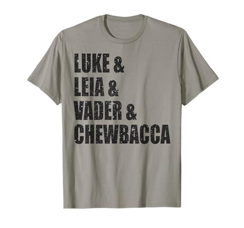 T-shirt Star Wars original vêtement graphique homme femme Luke Leia